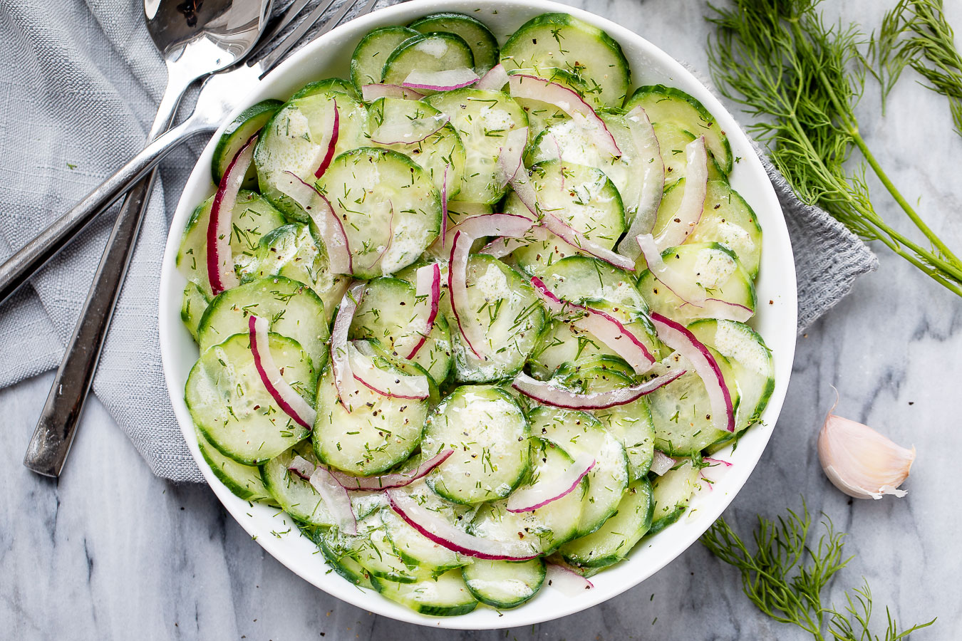 marinated cucumber salad