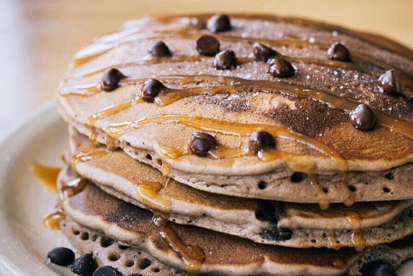Blueberry and Chocolate Chip Pancake