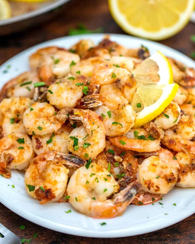 Lemon pepper shrimp