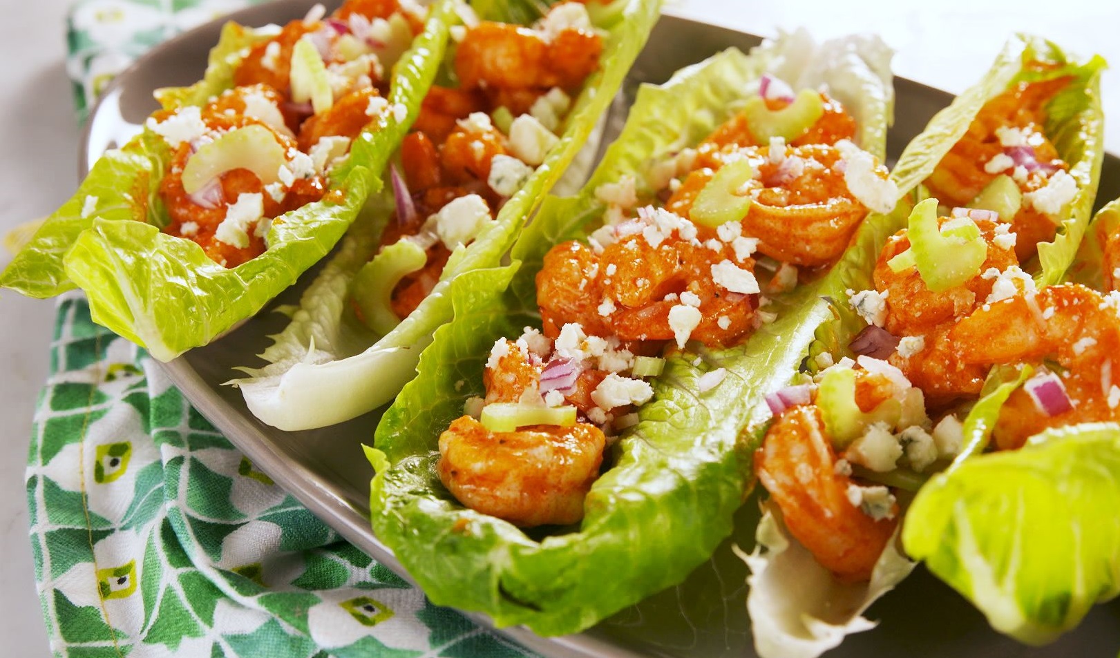 Buffalo Shrimp Lettuce Wraps - BioIntelligent Wellness