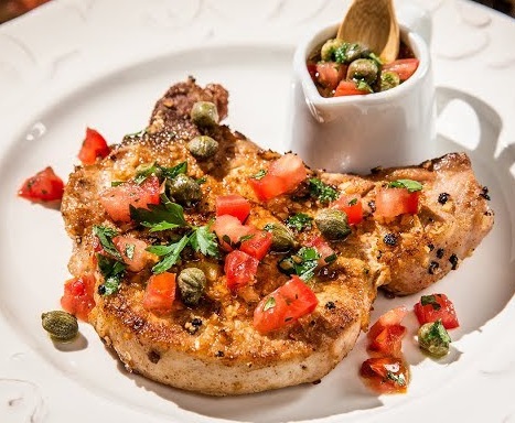 Tomato-Caper Pork Chops