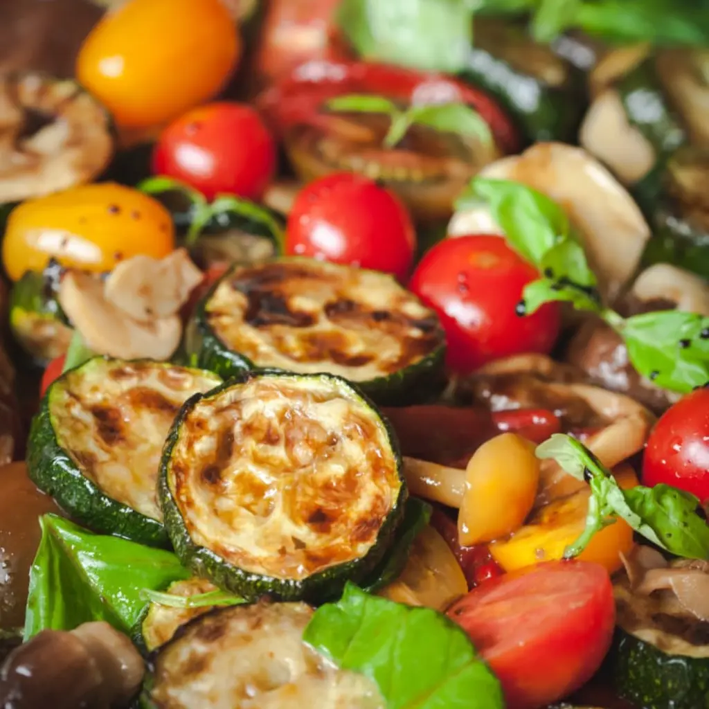 Warm Zucchini Salad with Balsamic Dressing