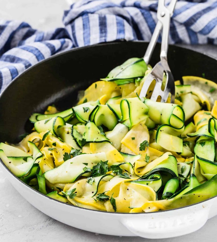 Sautéed Zucchini Ribbons with Lemon and Garlic