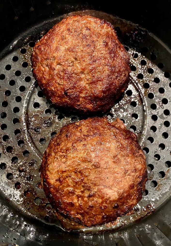 Air Fryer Hamburgers