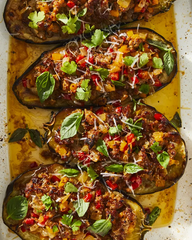 Chicken Stuffed Eggplant - BioIntelligent Wellness