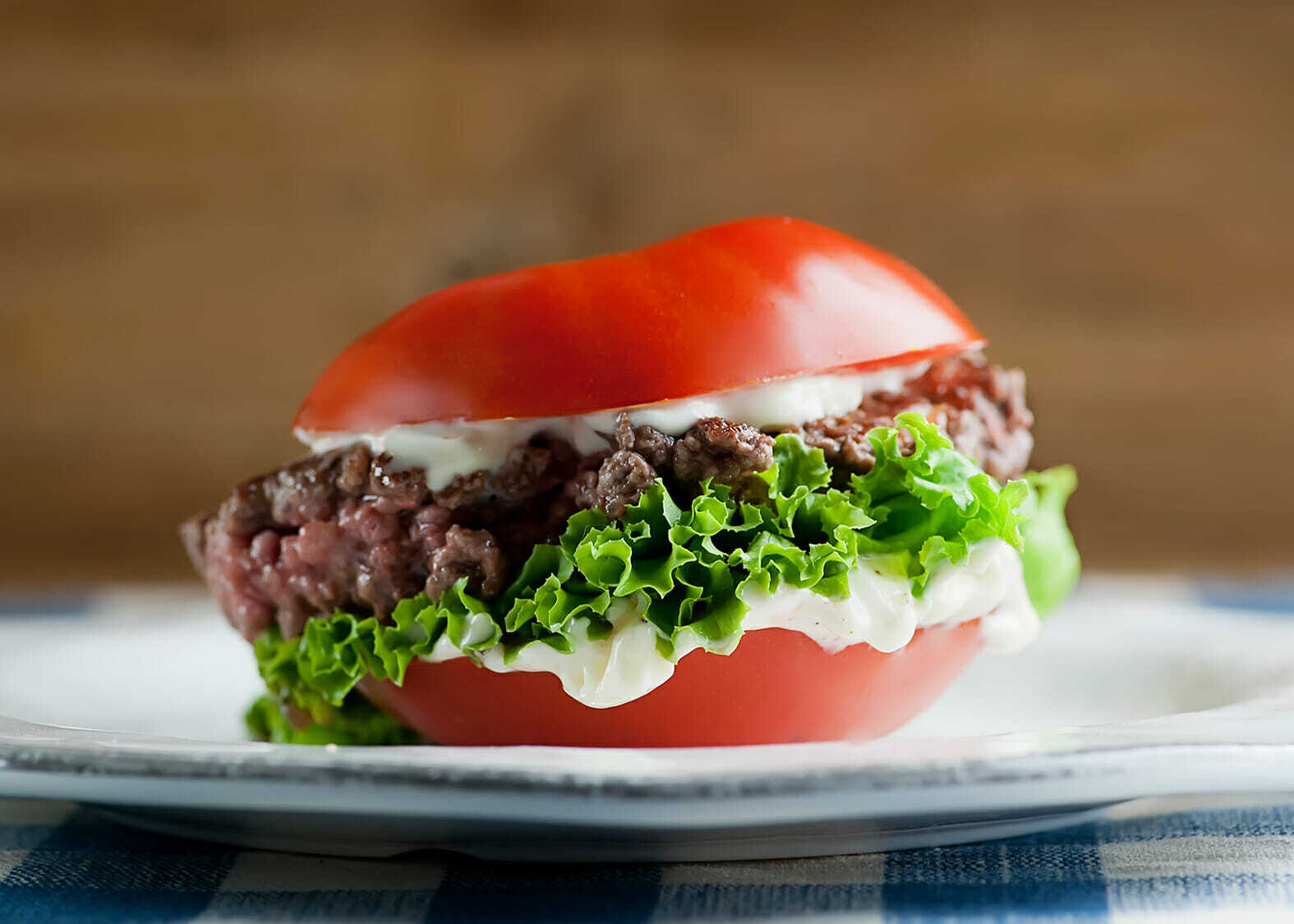 Tomato Bun Burger - BioIntelligent Wellness
