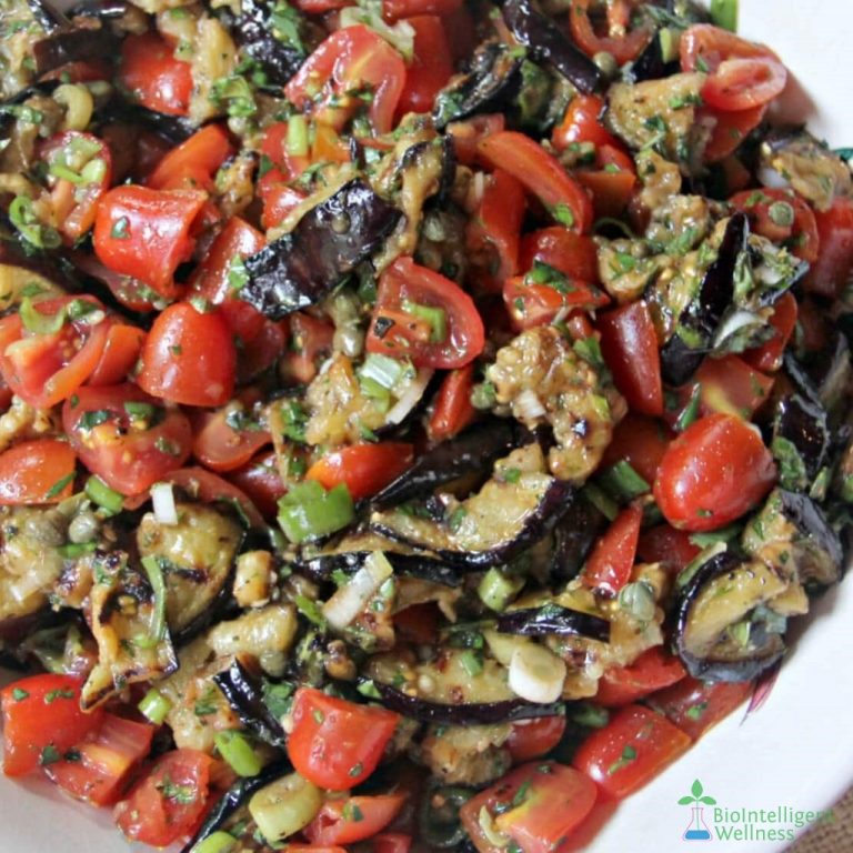 Roasted Eggplant Salad BioIntelligent Wellness