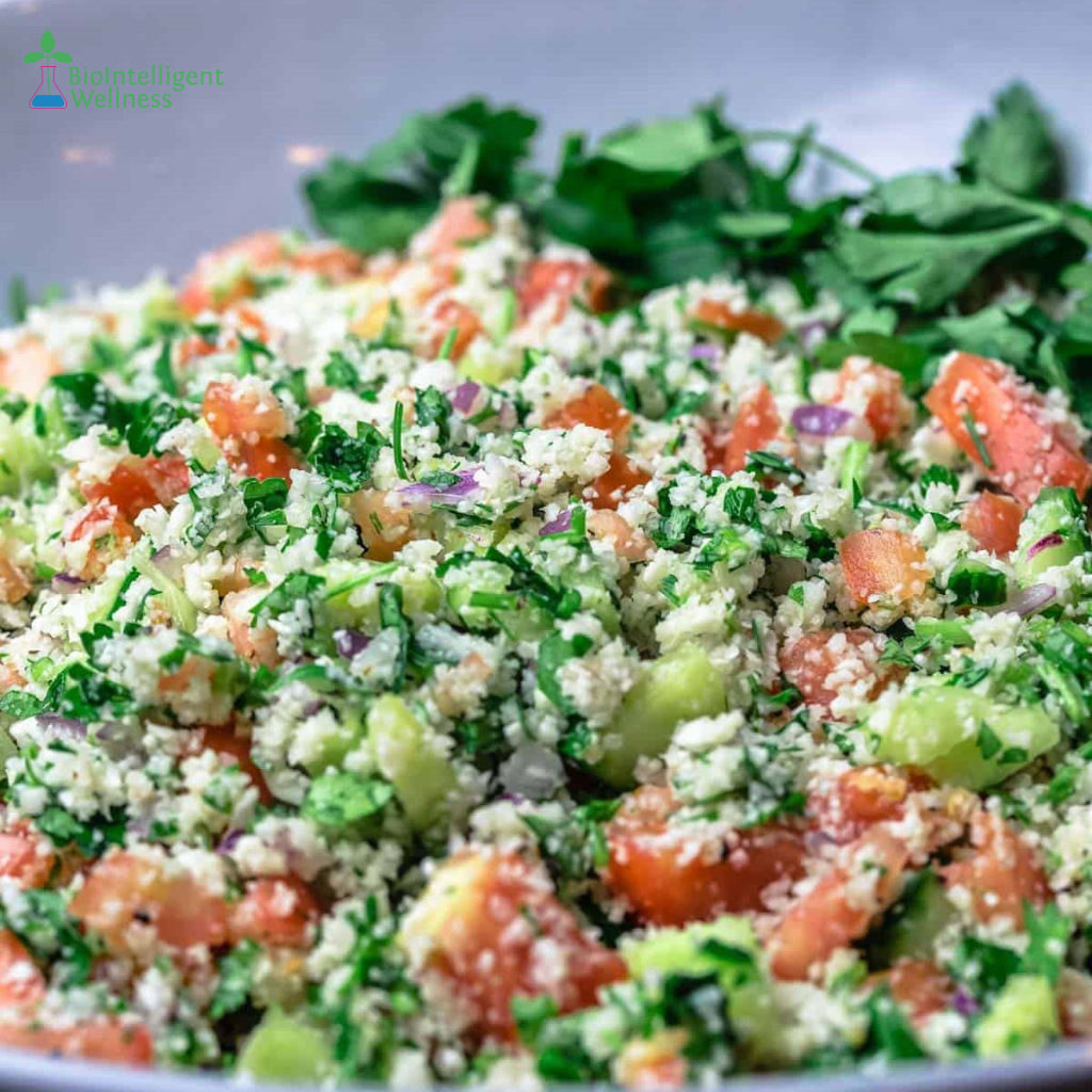 Mediterranean Cauliflower Salad - BioIntelligent Wellness