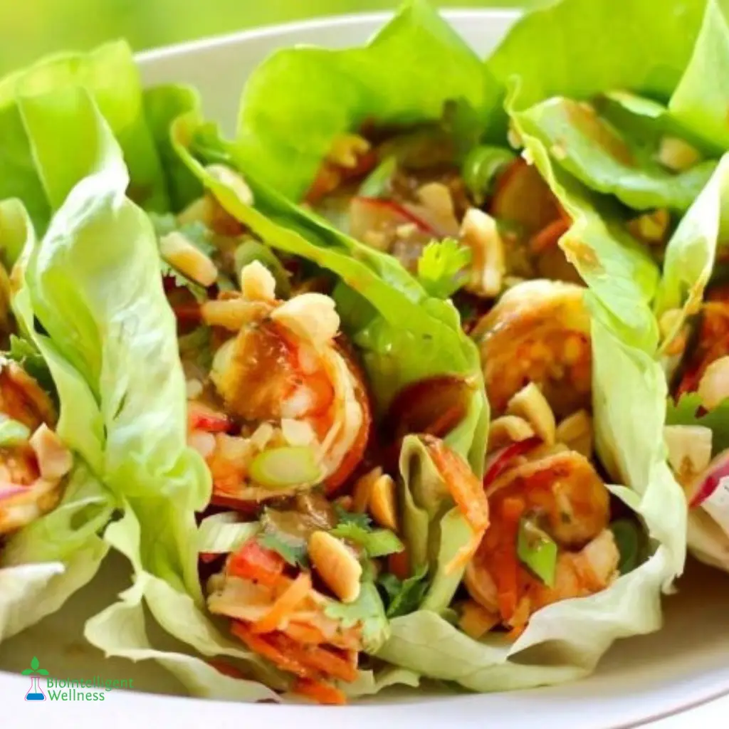 Shrimp and Veggie Lettuce Wraps - BioIntelligent Wellness