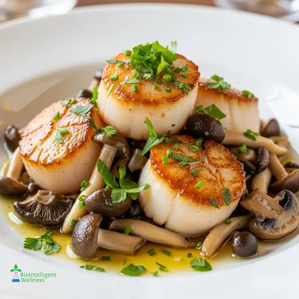 Scallop and Mushrooms