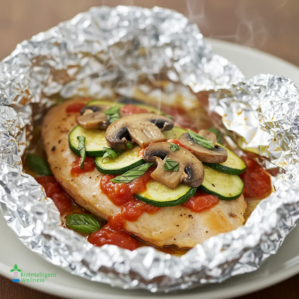 Chicken and Zucchini Foil Packets