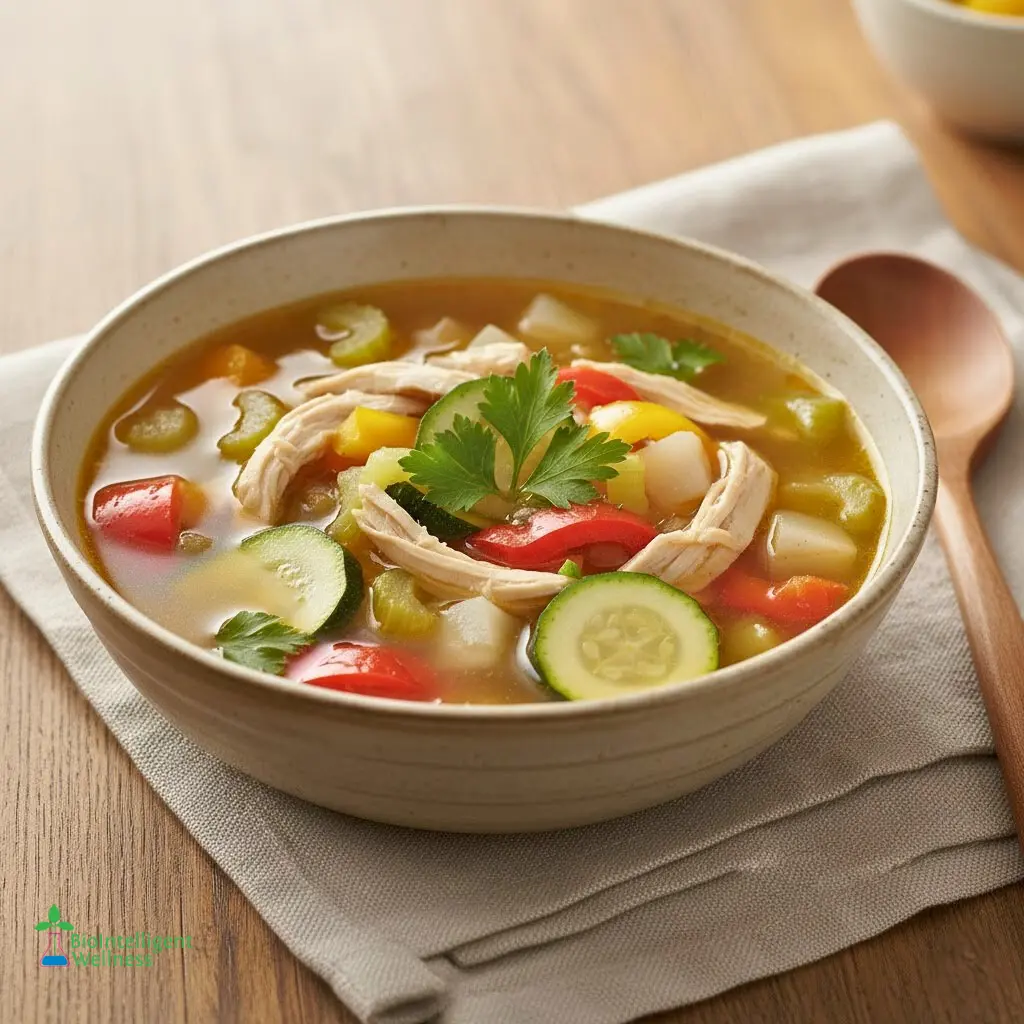 Chicken and Veggie Crock Pot Soup