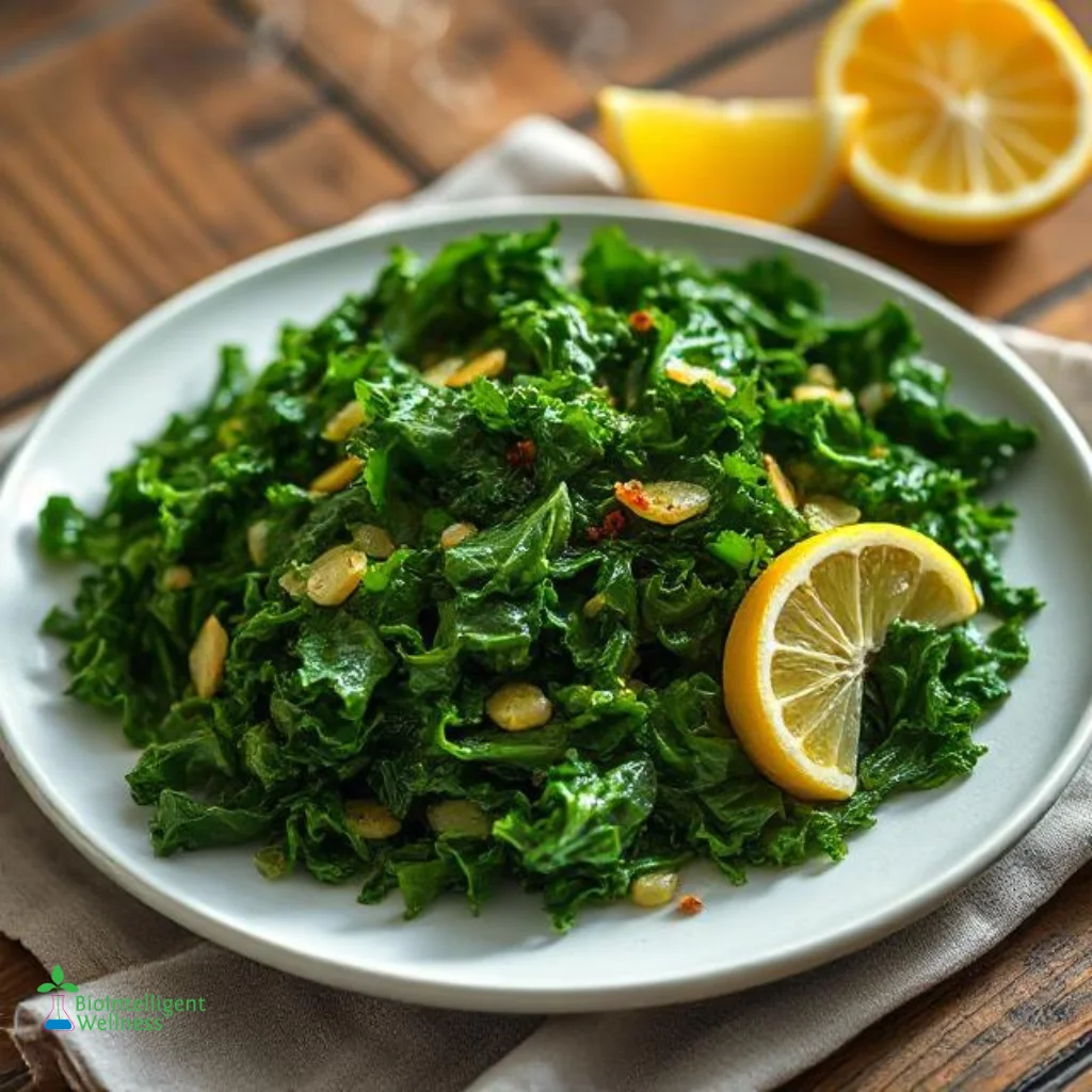 Garlicky Lemon Kale