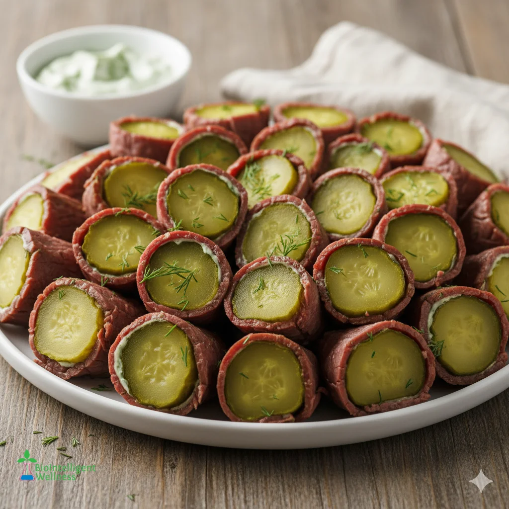 Roast Beef and Pickle Bites