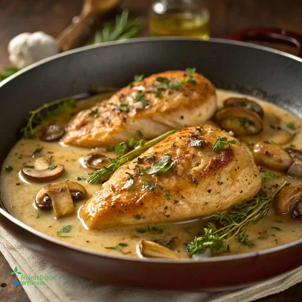 Pan-Fried Herbed Chicken