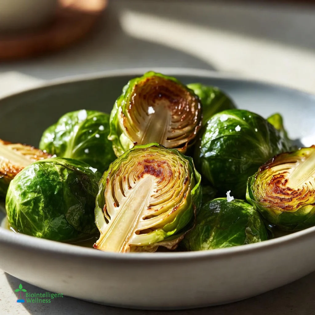 Simple Pan Seared Brussel Sprouts