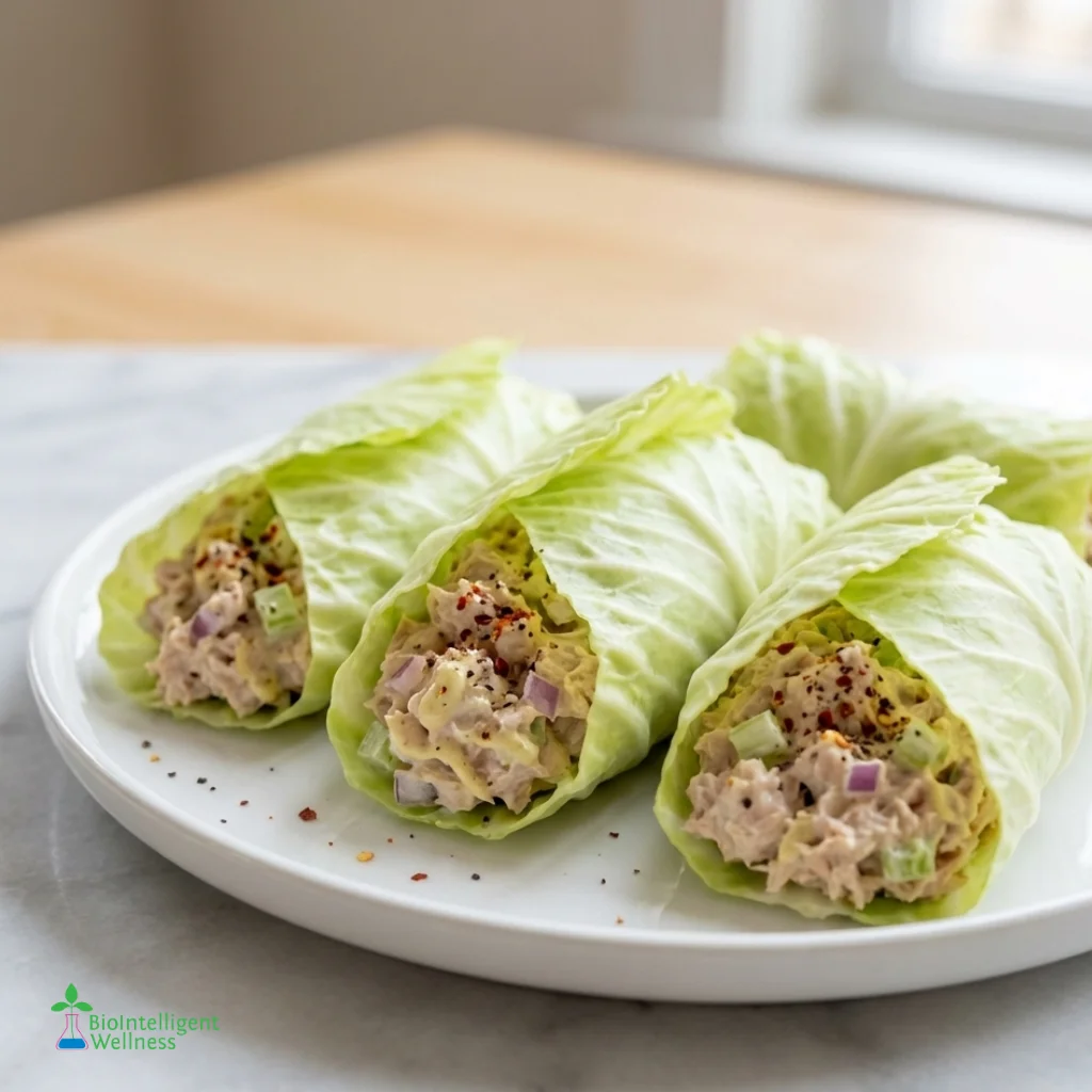 Tuna-Cabbage-Wraps