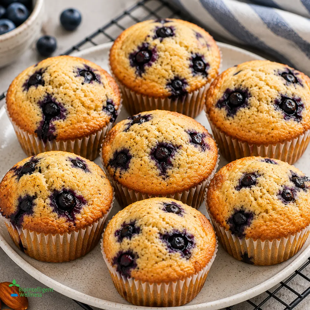 Blueberry Almond Flour Muffins
