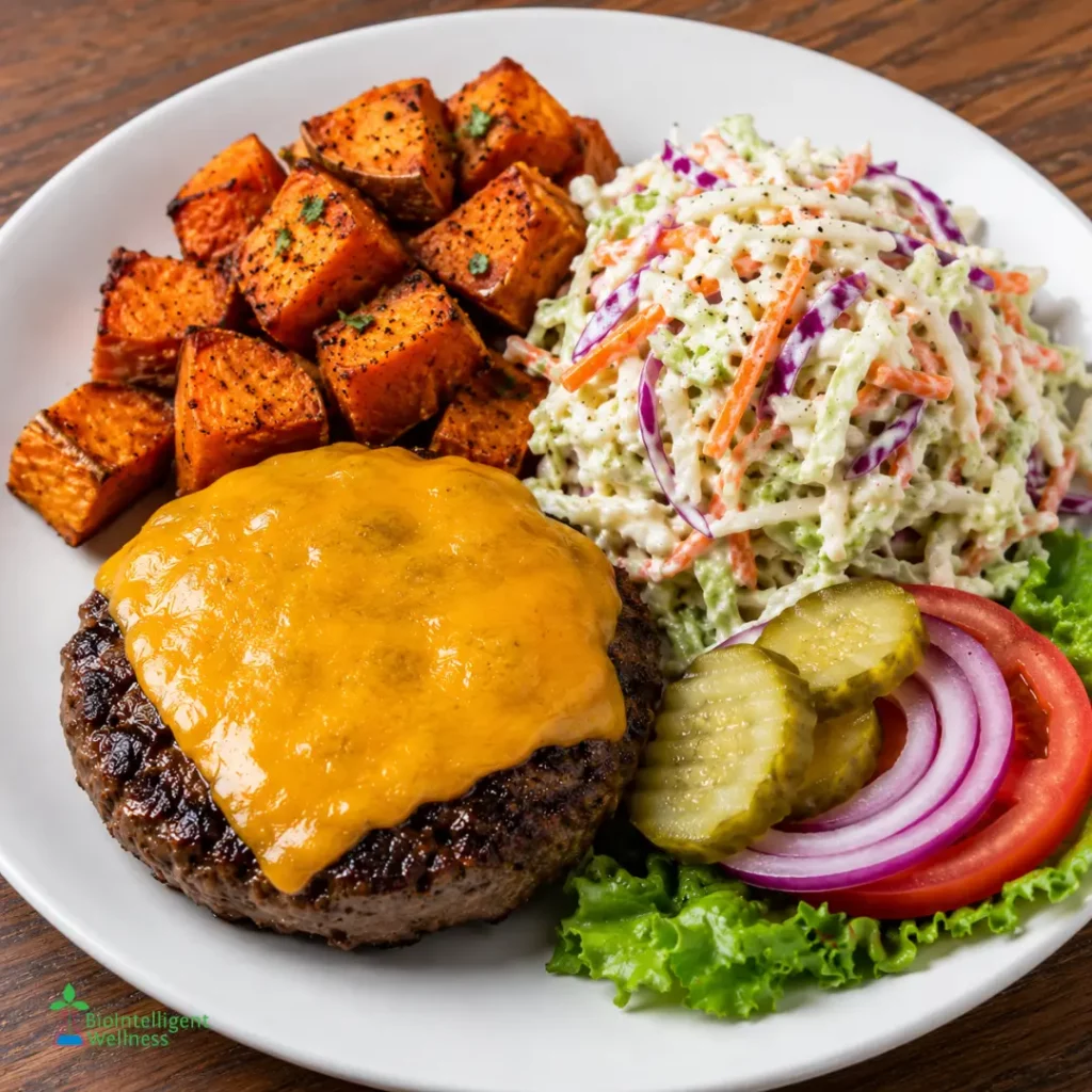 Cheeseburger Protein Plate