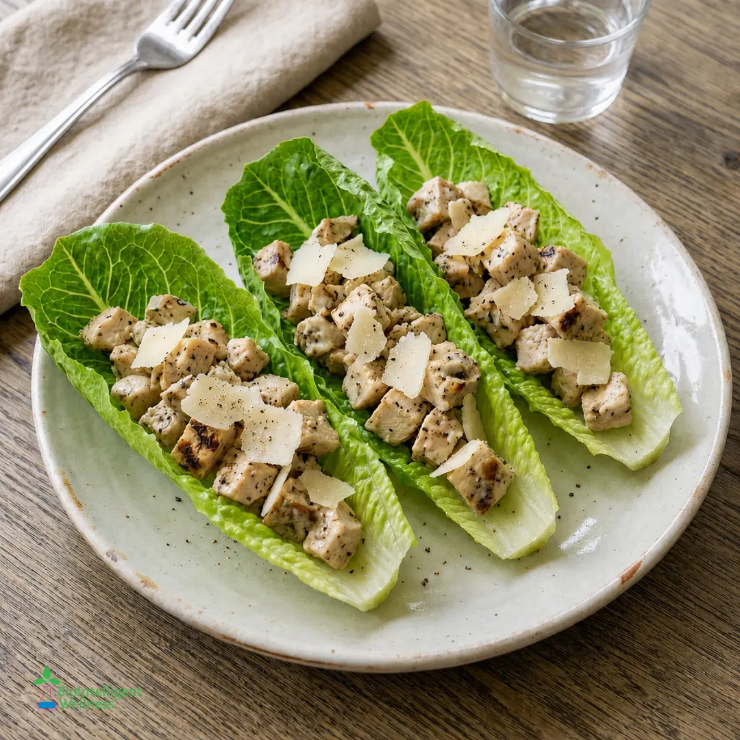 Chicken Caesar Lettuce Wraps