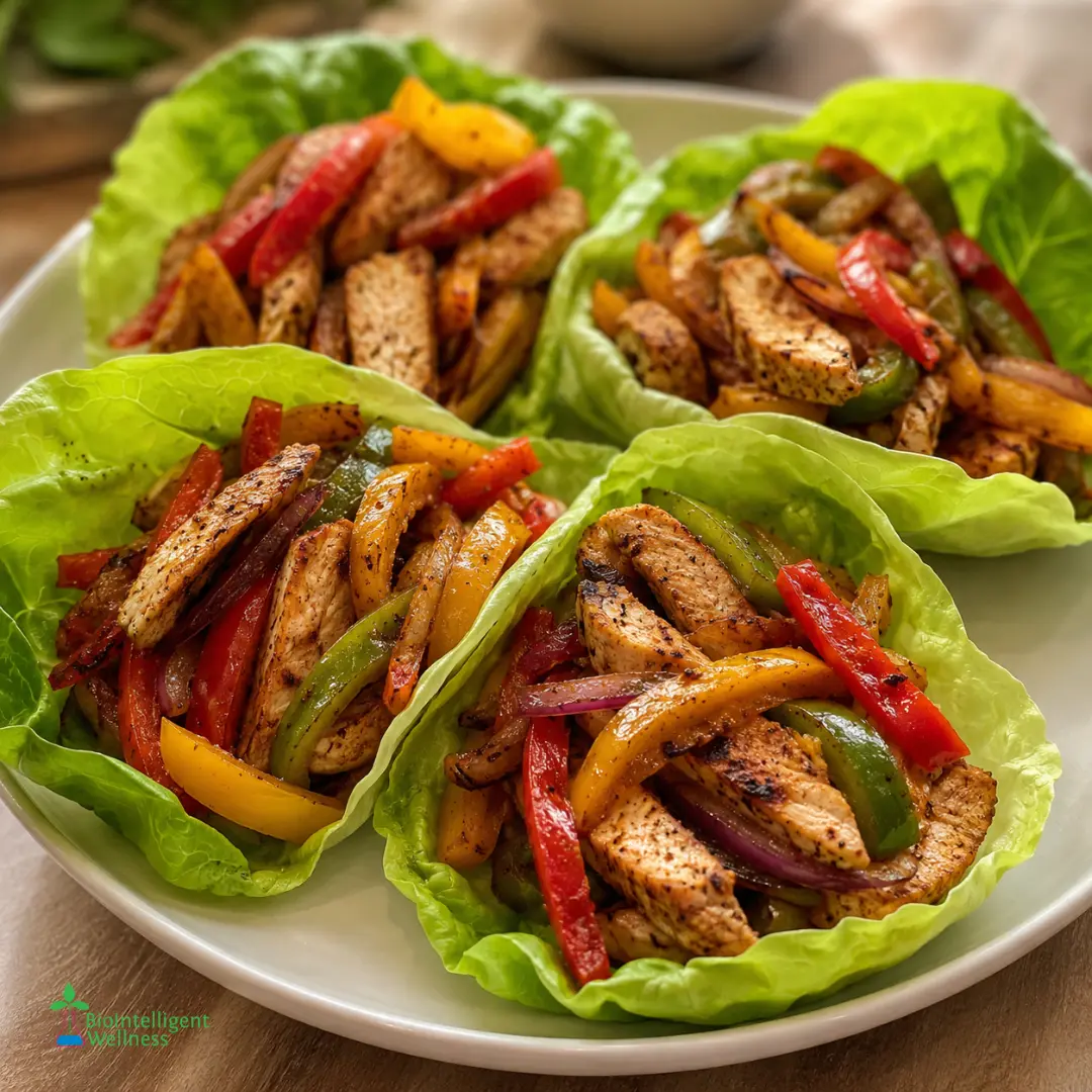 Chicken Fajita Lettuce Wraps