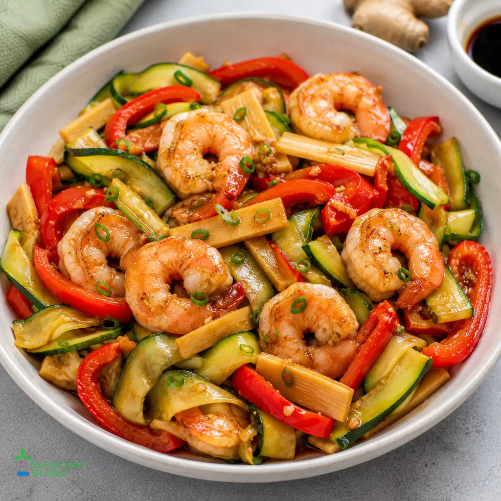 Shrimp Zucchini Stir-Fry