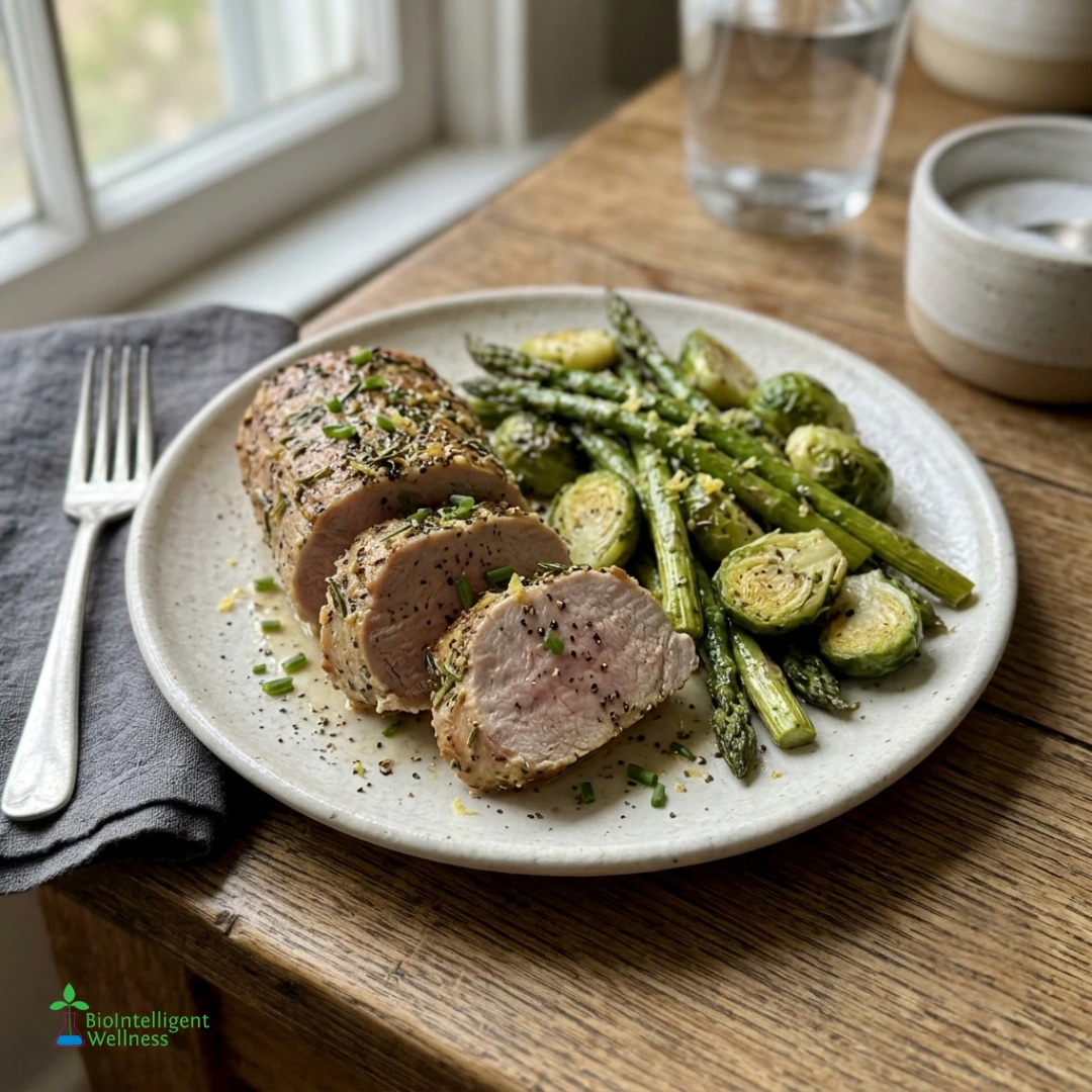 Baked Dijon Herb Pork Tenderloin