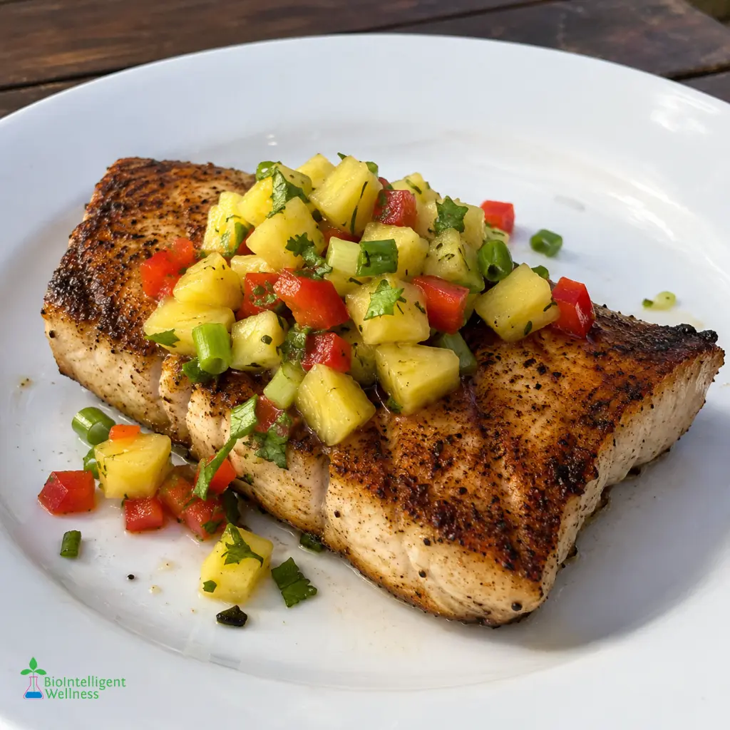 Blackened Mahi-Mahi with Pineapple Salsa