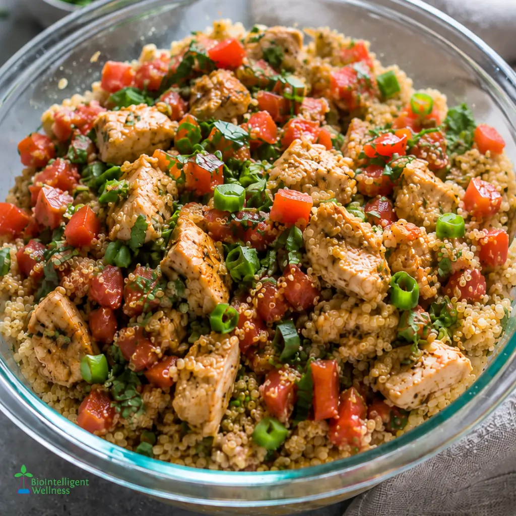 Bruschetta Chicken Quinoa Bowl