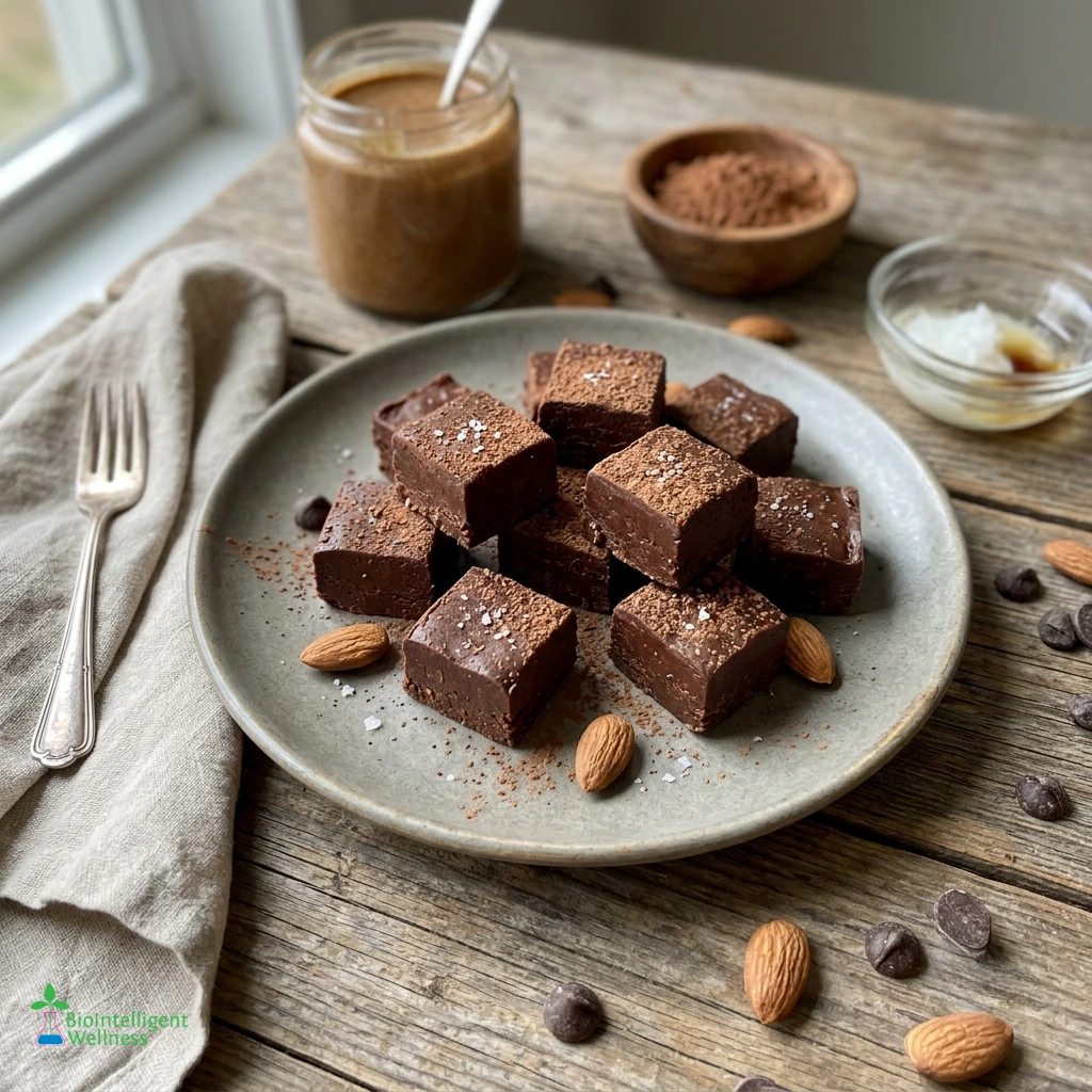 Chocolate Almond Butter Fudge Bites