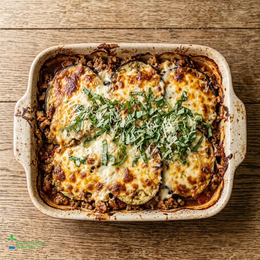 Eggplant and Turkey Parmesan Bake
