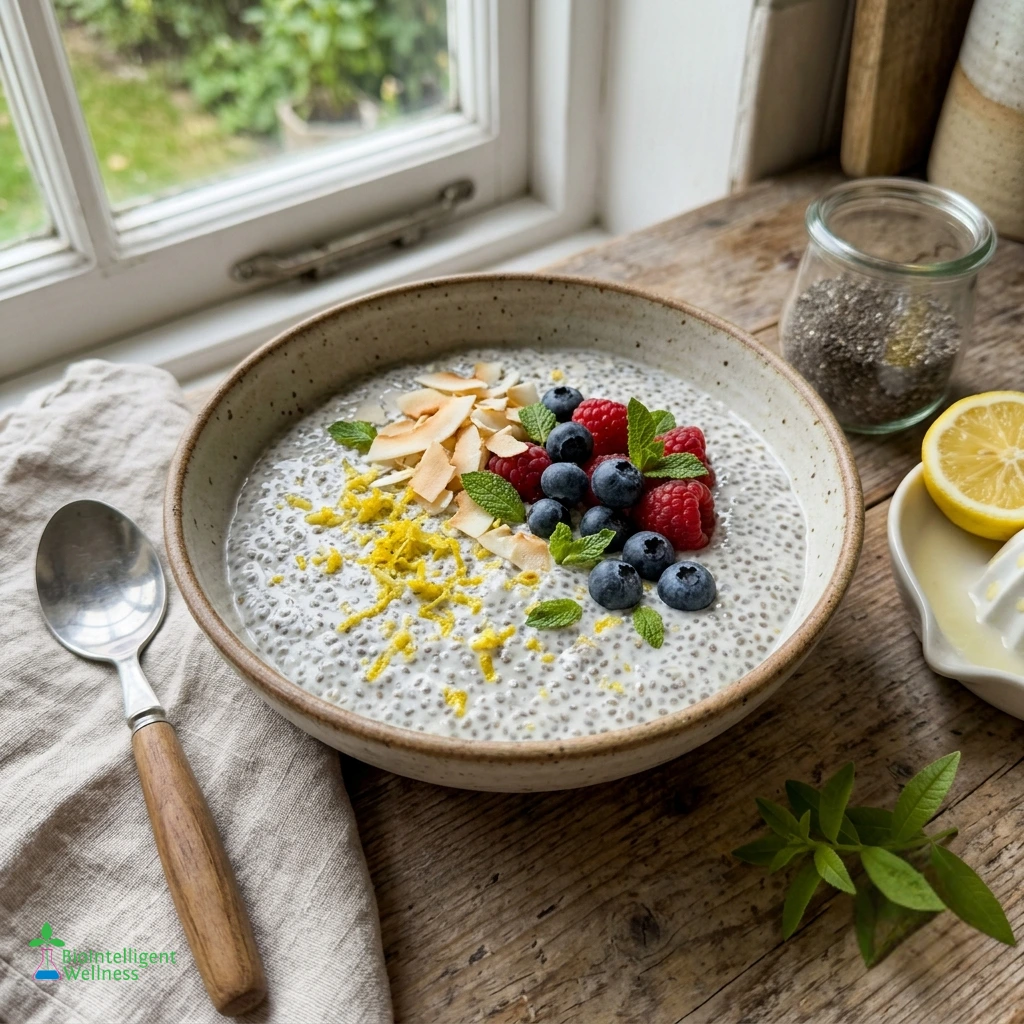 Lemon Coconut Chia Pudding