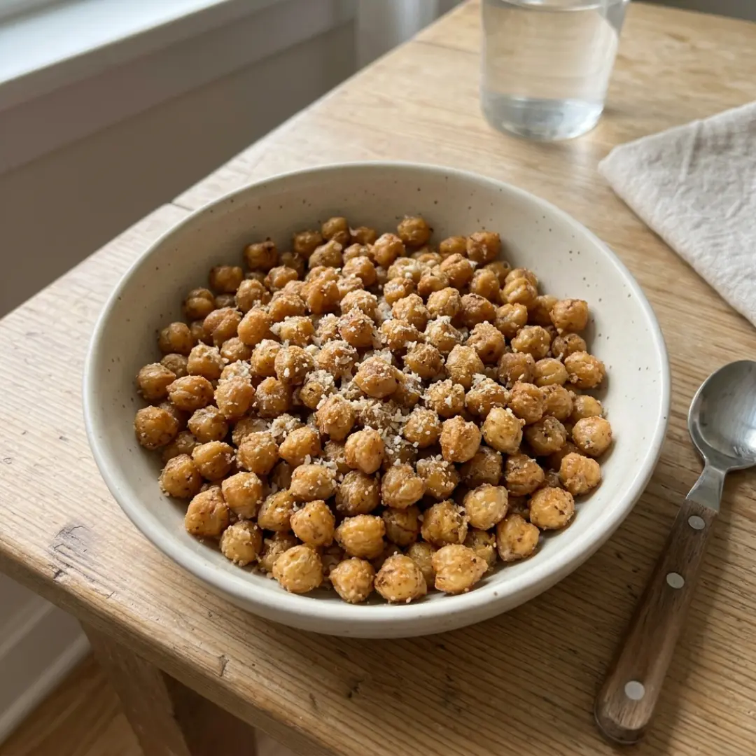 Parmesan Ranch Roasted Chickpeas