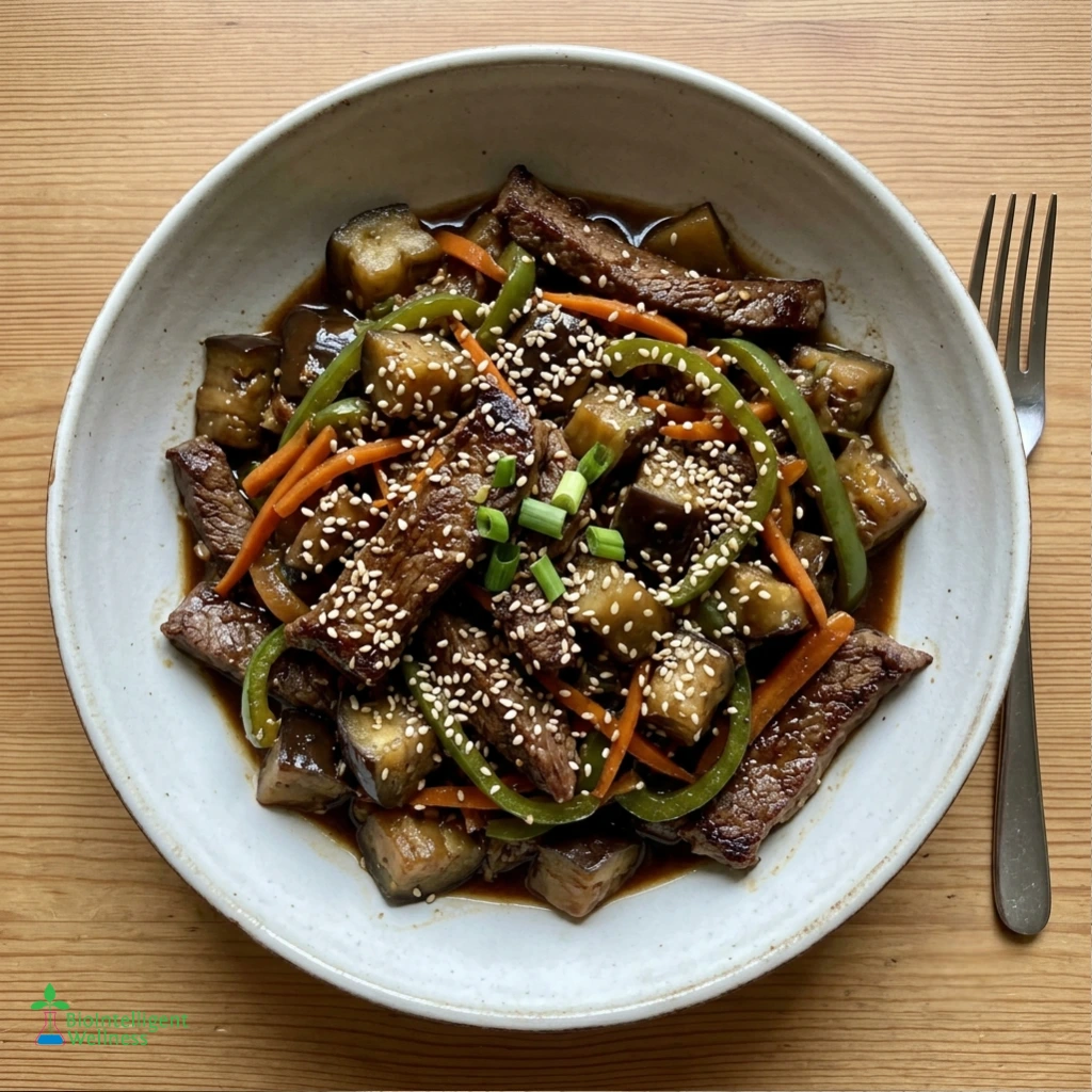 Beef & Eggplant Stir-Fry