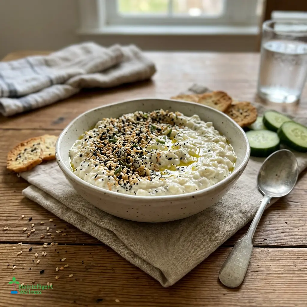Everything Bagel Cottage Cheese Dip