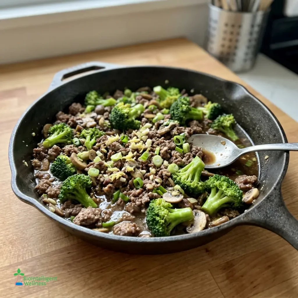 Ginger Beef & Broccoli Skillet