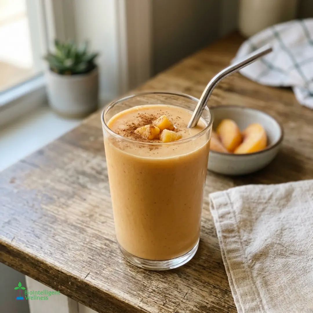Peach Cream Protein Smoothie