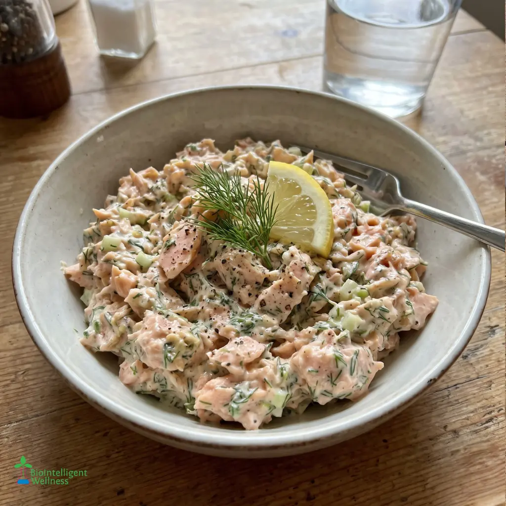 Creamy Dill Salmon Salad