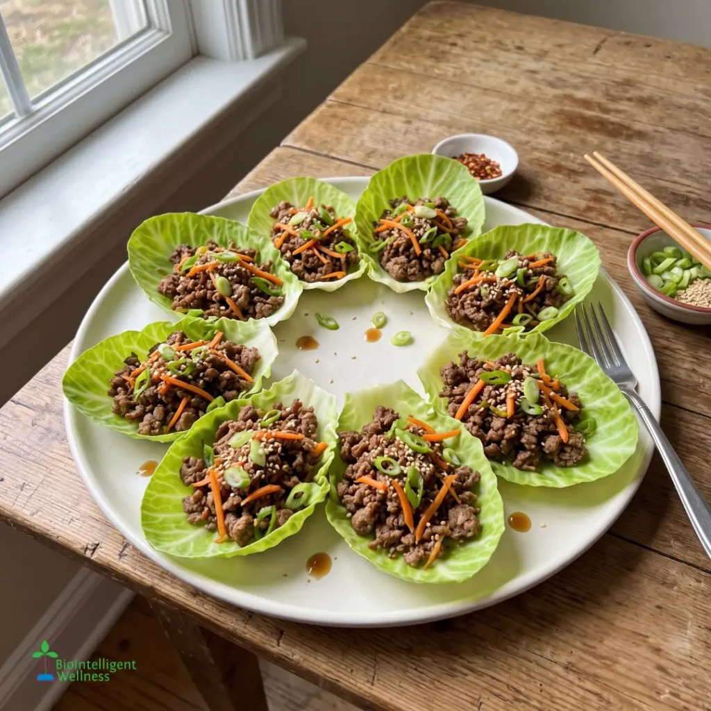 Korean-Style Beef Cabbage Cups